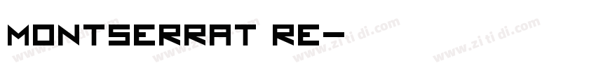 Montserrat RE字体转换
